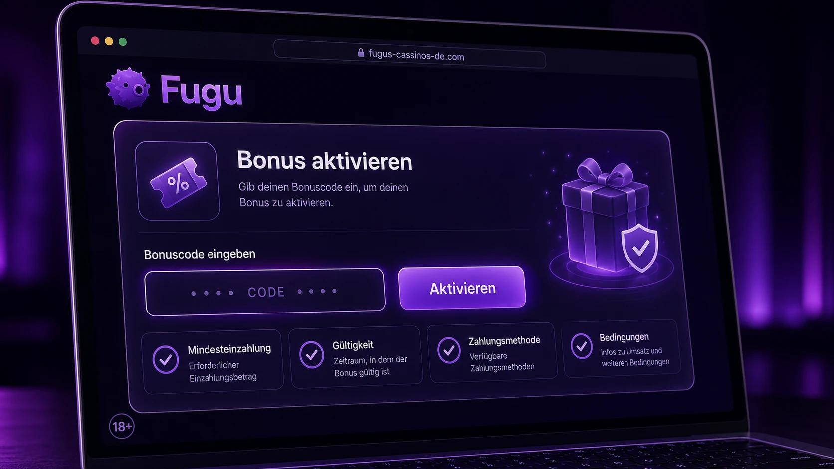 Fugu Casino Bonus Code aktivieren
