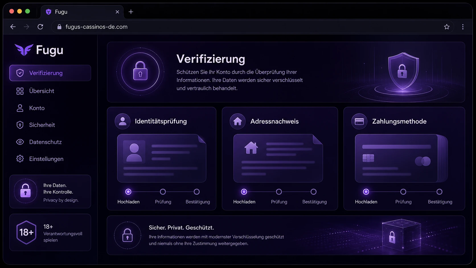 Verifizierung nach Fugu Casino Register